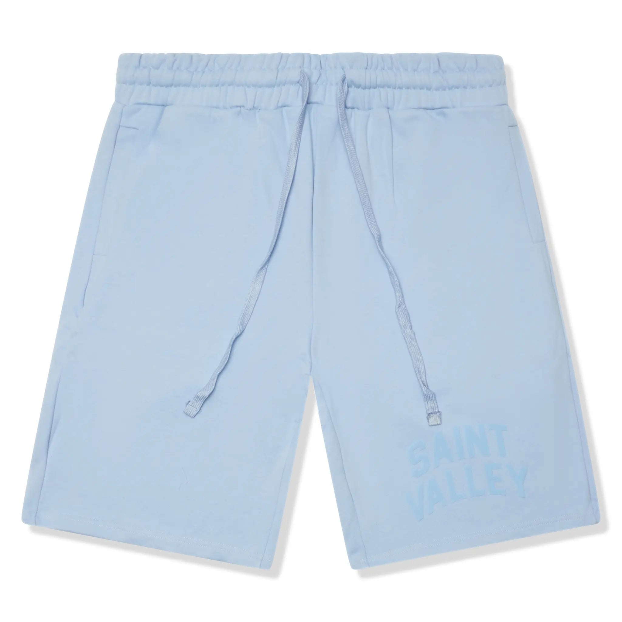 Front View of Suavo World Essentials Blue Shorts